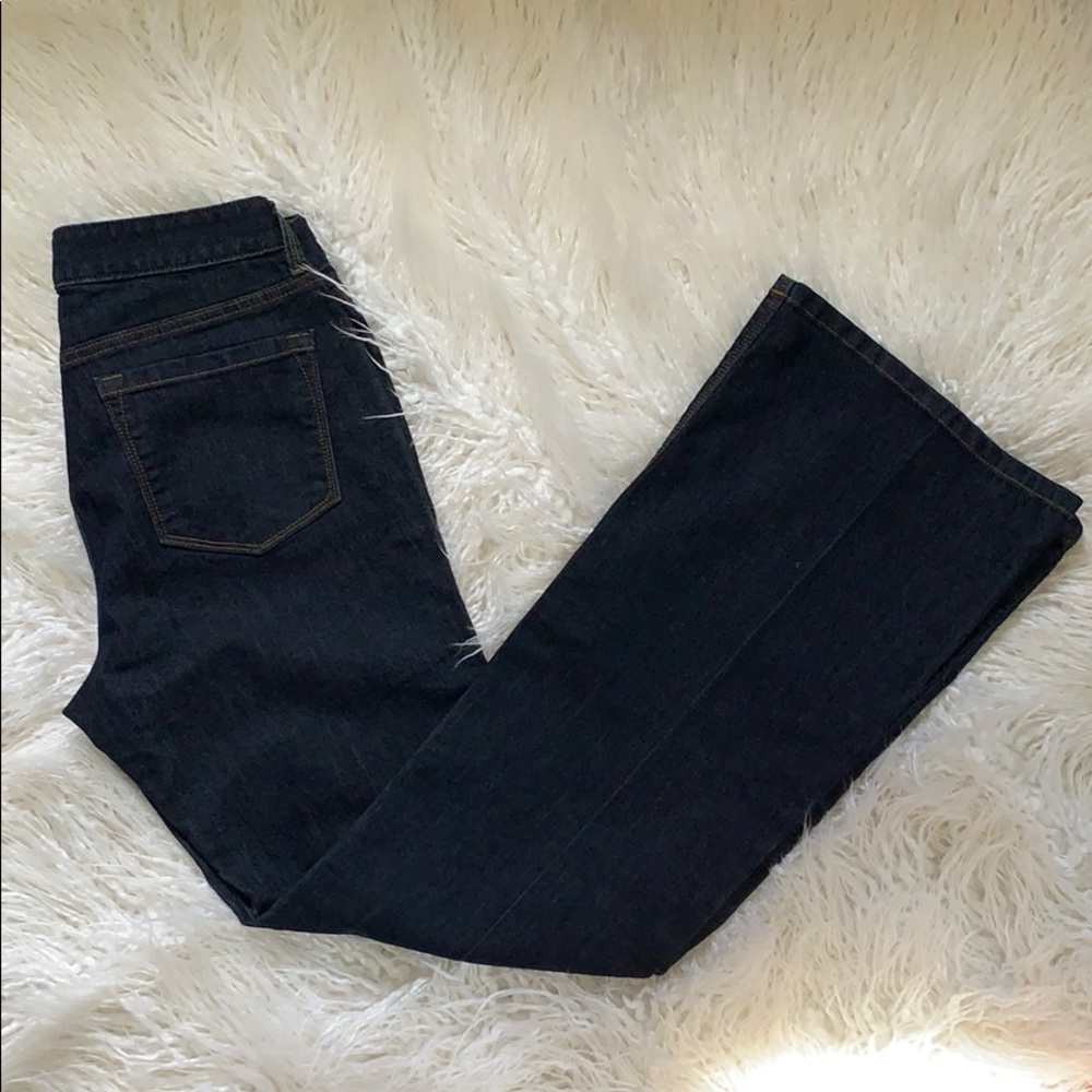 Modern Flare Ann Taylor LOFT Dark Blue Jeans 10